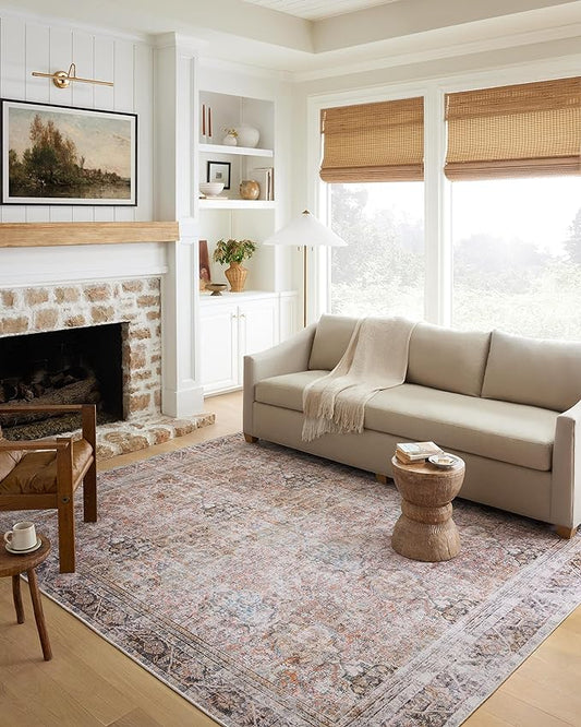 Loloi Adrian Collection ADR-05 Sunset/Charcoal 2'-0" x 5'-0", .19" Thick Accent Rug