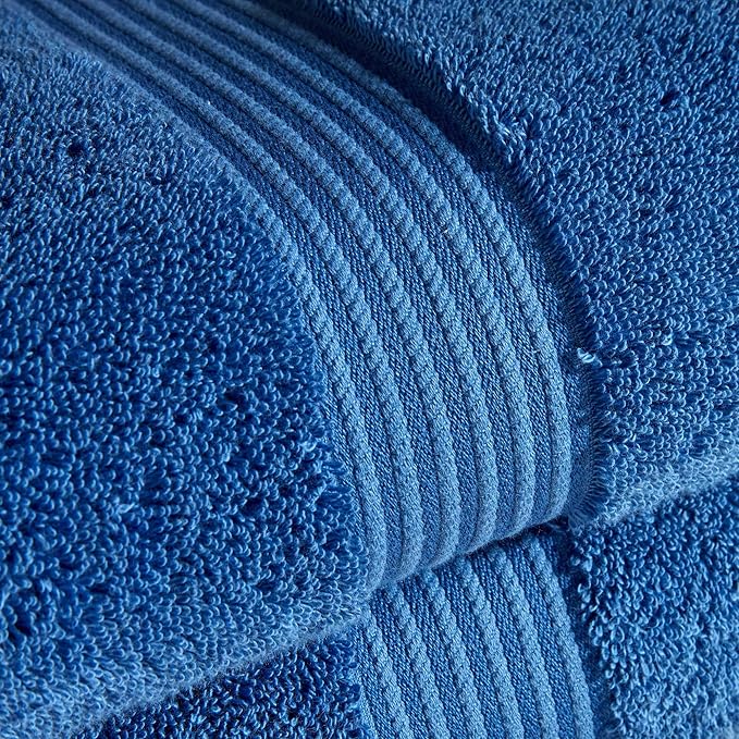 Christy Supreme Hygro 6 Piece Towel Set | Deep sea | 100% Luxury Supima Cotton | Ultra Soft | Super Absorbent | 650GSM | 2 Bath Sheets 2 Hand Towels 2 Face Cloths