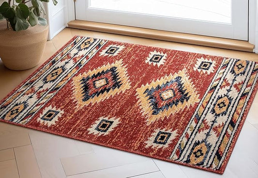 Well Woven Tulsa Lea Crimson Traditional Southwestern Tribal 2x4 (2'3" x 3'11") Area Rug