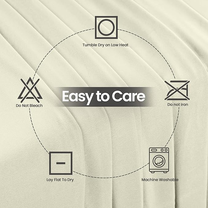 Utopia Kitchen 6FT Spandex Tablecloth [1 Pack, Ivory] 200 GSM Stretch, Fitted, Washable and Wrinkle Resistant Table Cloth Rectangle Cover for Trade Shows, Wedding, Parties [72Lx30Wx30H Inch]