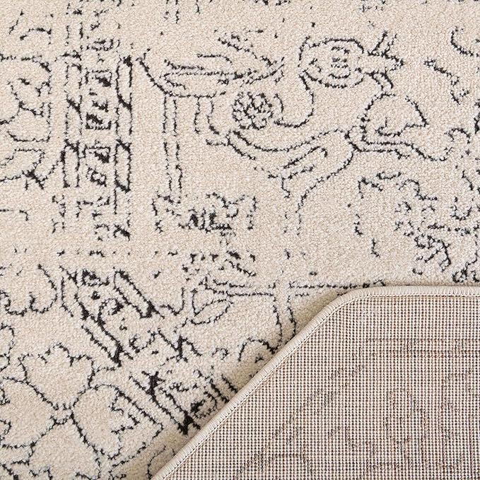 Unique Loom Isabella Collection Area Rug - Adjani (7' 10" Octagon, White/ Blue)