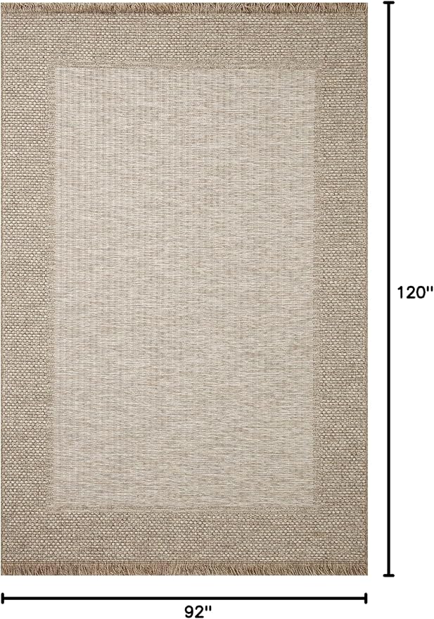 Loloi Dawn Collection Indoor/Outdoor DAW-06 Russet 7'-8" x 10' Area Rug