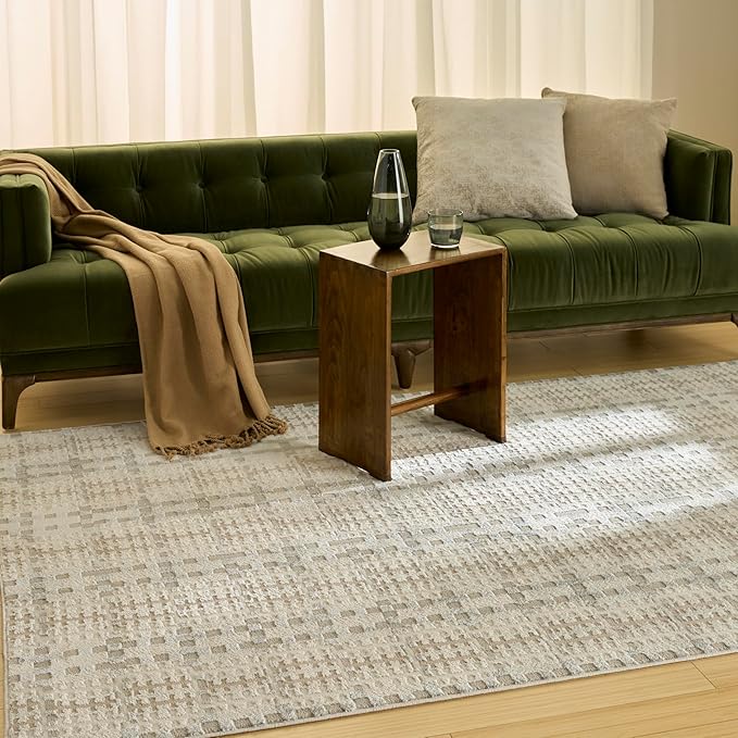 Nourison Home Nordic Ivory Multicolor 5' x 7' Area Rug - Easy Clean, Non Shedding, Bed Room, Living Room, Dining Room, Kitchen (5' x 7')