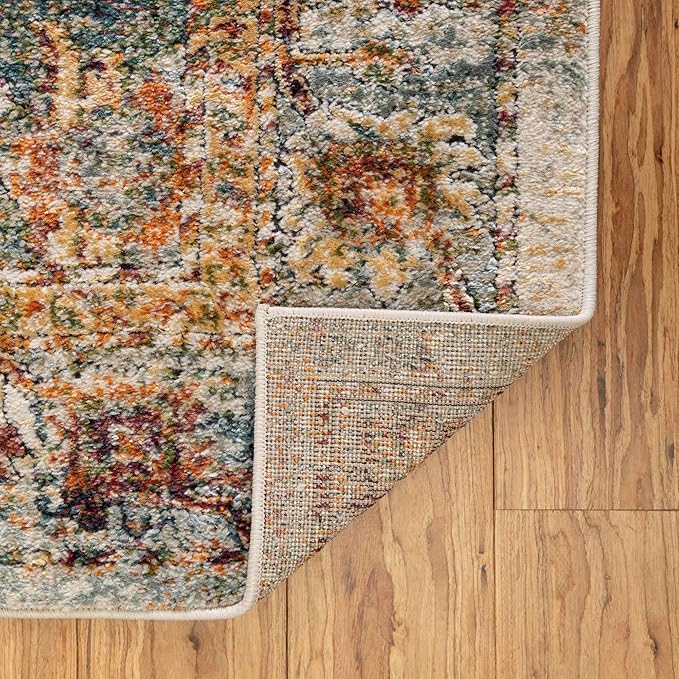 Unique Loom Isabella Collection Area Rug - Adjani (5' 1" x 8' Rectangle, Ivory/ Beige)