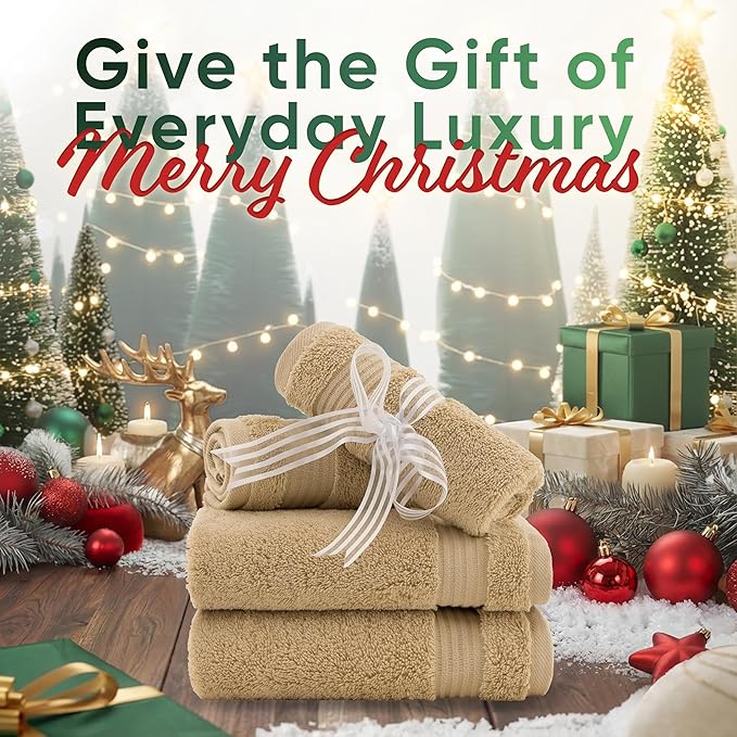 American Veteran Towel, 100% Cotton Turkish Washcloths for Bathroom Essentials 4 Pack, Soft Absorbent Wash Cloths Quick Drying Small Towels Washrags, Beige