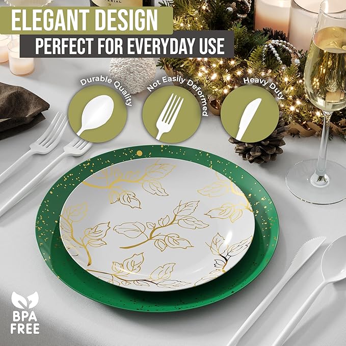 Trendables White Plastic Cutlery - Disposable Spoons & Cutlery Set, 120 Count