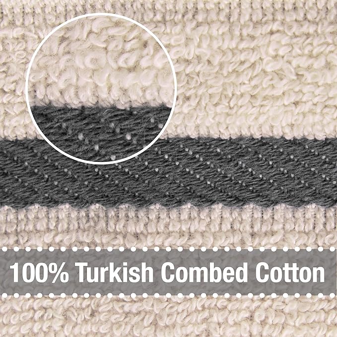 All-Clad Checked Kitchen Towel: Highly Absorbent, Super Soft Long Lasting - 100% Cotton, 17"x30" Tea Towel for Cleaning & Drying Dishes, Pans, Glassware, or Countertops, (1-Pack), Pewter