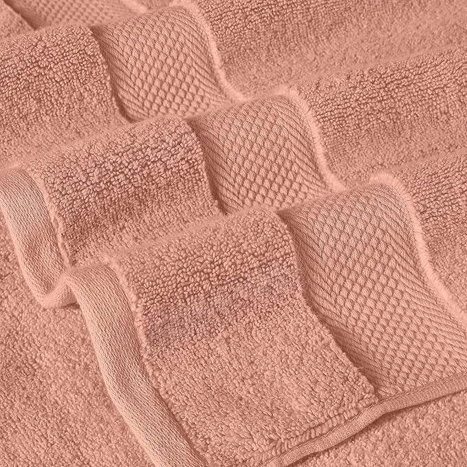 Modern Threads Luxury 6-Piece Quick-Dry Towel Set – Plush & Ultra-Absorbent for Spa-Like Experience, Clay