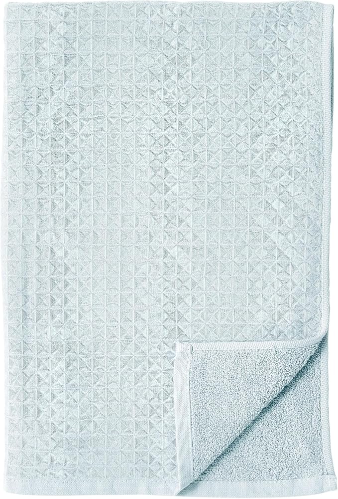 UCHINO Waffle Twist Cotton Weave Hand Towel for Bathroom Lightweight Absorbent Quick Dry Honeycomb Texture Solid Terry Loop Reverse 20" x 30", 1 Hand Towel, Ocean Blue