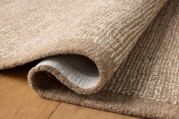 Loloi Magnolia Home by Joanna Gaines Henley Collection HNY-01 Ivory/Brown 2'-6" x 7'-6" Runner Rug