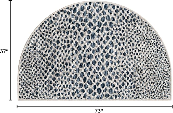 Jill Zarin Jill Zarin Outdoor Collection Area Rug - Cape Town (3' 1" x 6' 1" Hearth Blue/Olive)