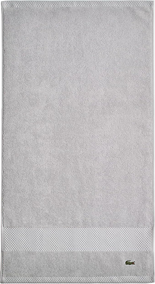 Lacoste Heritage 100% Supima Cotton Hand Towel, Microchip, 16" x 30" – Highly Absorbent & Quick Drying, Premium Super Soft Bath Towel, Bathroom Essential, Gift for All Occasions, Machine Washable