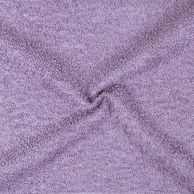 Amazon Basics face Towels for bathroom, 100% Cotton Extra Absorbent washcloth, Fast Drying - salon towel - 24 Pack Lavender (12 x 12 inches)
