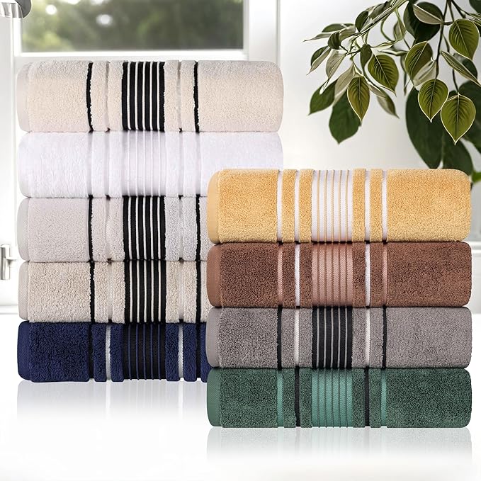 Superior Cotton Bath Sheet Set, Zero Twist, Oversized Large Absorbent Body Towels, Luxury Soft Drying, Shower, Spa, Hotel, Pool, Guest Bathroom, Home Essentials, Assorted Floral Set of 2, Platinum