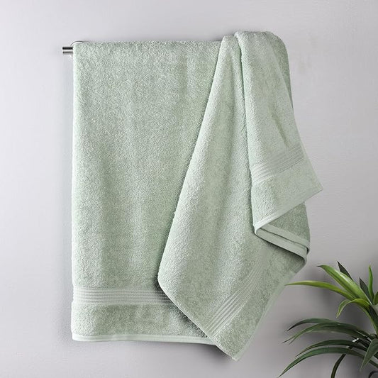 Superior Egyptian Cotton Bath Towel Set, Home Bathroom Towels, Master, Guest Bath, Decor Essentials, Quick Dry, Absorbent, Large Body Towels, Spa, Hotel, Resort, Adult, Kids, Set of 2, Sage