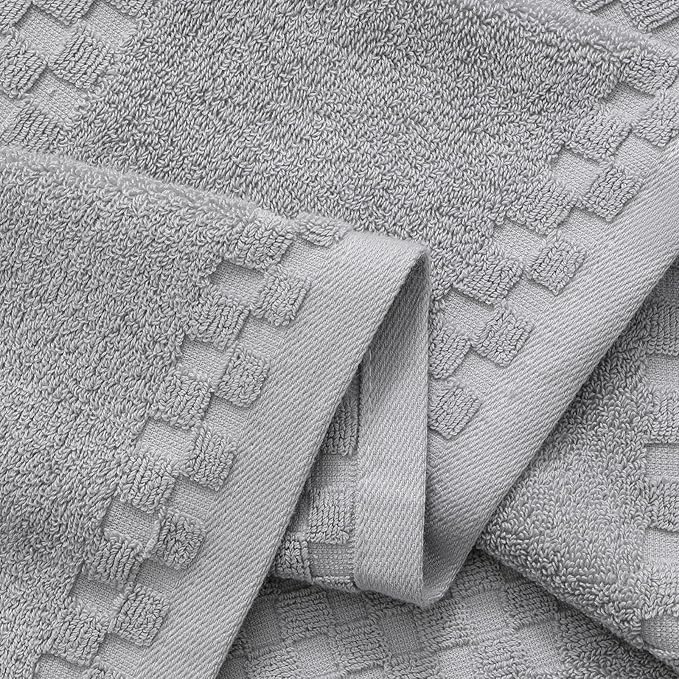 XIQ Bath Sheets 600GSM Combed Cotton Super Soft Luxury Bath Towels Extra Large Shower Towels for Bathroom (Grey,2PCS)