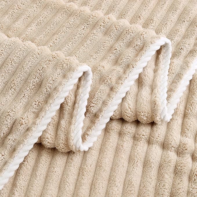 40x80 Inches Bath Sheets Towels for Adults Luxury Microfiber Extra Large Bath Towels for Bathroom Super Soft Absorbent Quick Dry with Hanging Loop (Beige,1PCS)