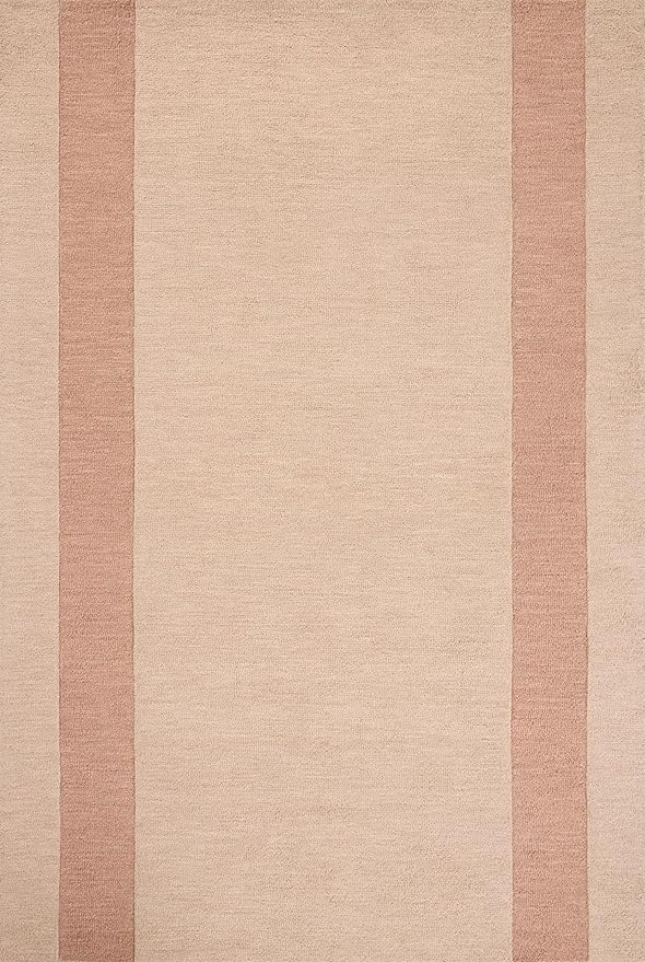 Loloi Leanne Ford Craven Collection CVN-01 Blush/Rose 2'-6" x 7'-6" Runner Rug Geometrical, Patterned, Neutral, Hallway, Kitchen, Mudroom, and Bathroom