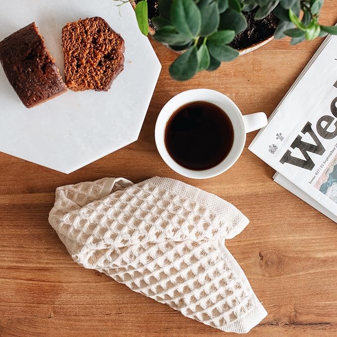 sea me at home Waffle Washcloths Set, 100% Turkish Cotton (Assorted)