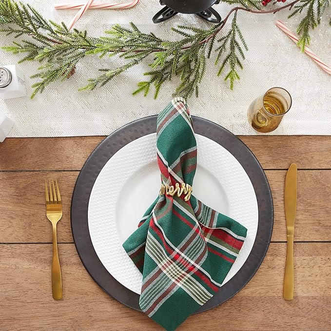 DII Holiday Dining Table Linen Sparkle Metallic Kitchen Décor, Table Runner, 14x72, Jacquard Snowflakes