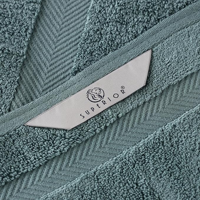 Superior Zero Twist 100% Cotton Bath Sheet Towels, Super Soft, Fluffy and Absorbent, Premium Quality Oversized Bath Sheet Set of 2 - Jade