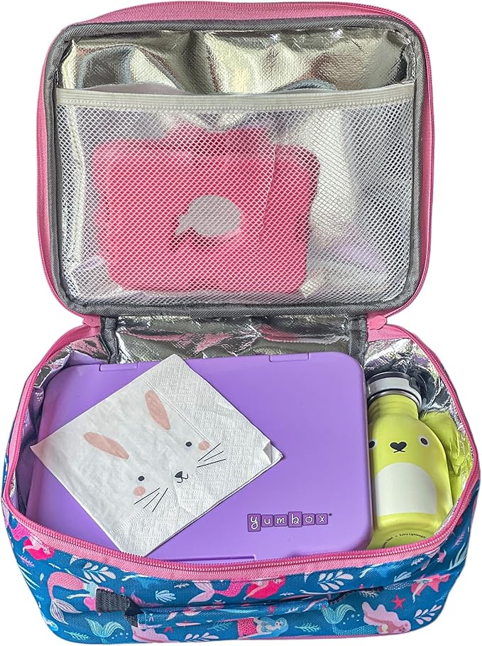 Yumbox Prêt Leakproof Stainless Steel Bento Lunch Box, 3.4 Cup Healthy Portion Size for Balanced Eating – Durable Lunch Container for Sandwiches & Snacks (Lavande Purple)