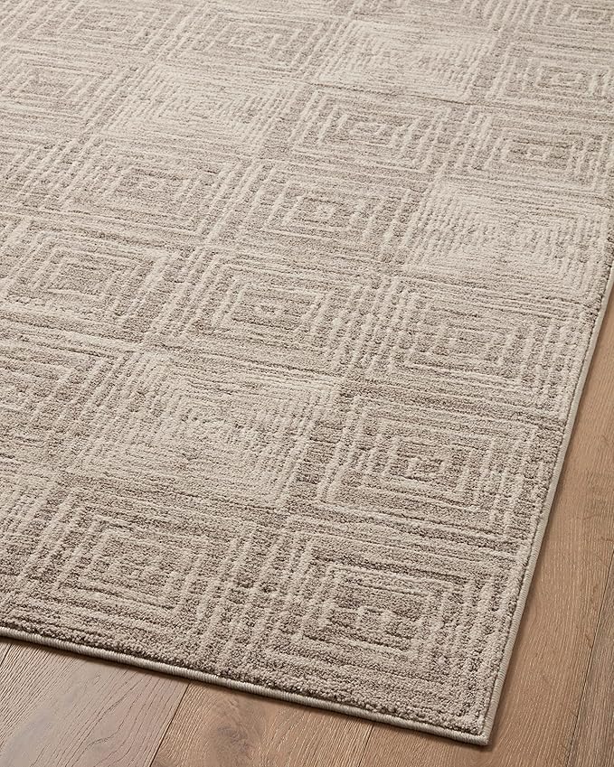 Loloi Darby Collection DAR-05 Beige/Grey 2'-7" x 12'-0" Runner Rug