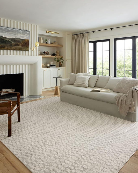 Loloi Kamala Collection KAM-05 Ivory/Grey 11'-2" x 15'-7" Area Rug