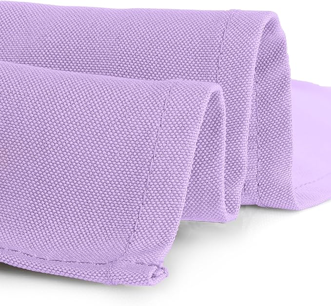 Gee Di Moda Rectangle Tablecloth - 60 x 84 Inch Lavender Table Cloth for 5 Foot Rectangle Tables - Heavy Duty Washable Fabric - for Holiday Party, Dinner, Weddings, Baby Shower & Events