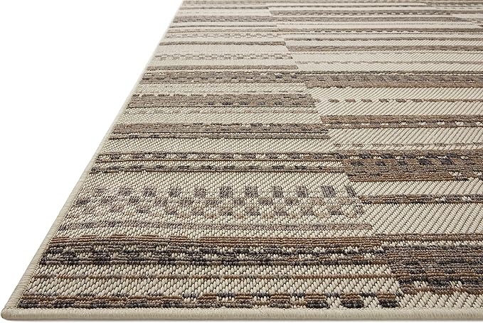 Loloi Rainier Collection RAI-08 Ivory/Taupe 3'-11" x 5'-11" Accent Rug