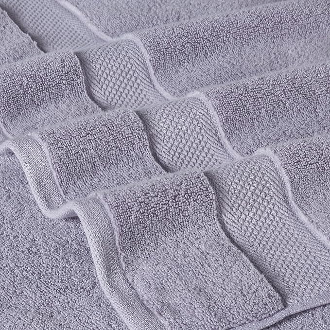 Modern Threads Luxury 6-Piece Quick-Dry Towel Set – Plush & Ultra-Absorbent for Spa-Like Experience, Lilac