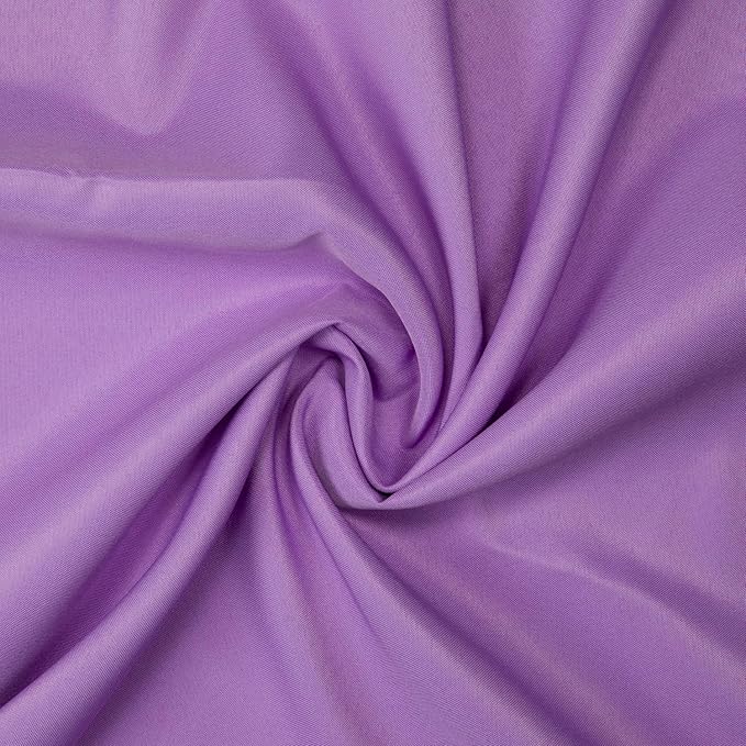 Gee Di Moda Rectangle Tablecloth - 90 x 132 Inch Lavender Table Cloth for 6 Foot Tables with Floor-Length Drop - Heavy Duty Washable Fabric for Holiday Party, Dinner, Weddings & Baby Shower