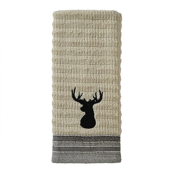 SKL Home by Saturday Knight Ltd. Aspen Lodge Hand Towel (2-Pack),Wheat