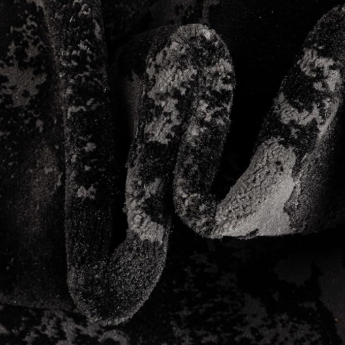 Well Woven Lezlee Abstract Modern 2'7" x 9'10" Runner - Black Gold Marble Border Elegant & Soft Rug - Perfect for Hallway, Entryway, Kitchen