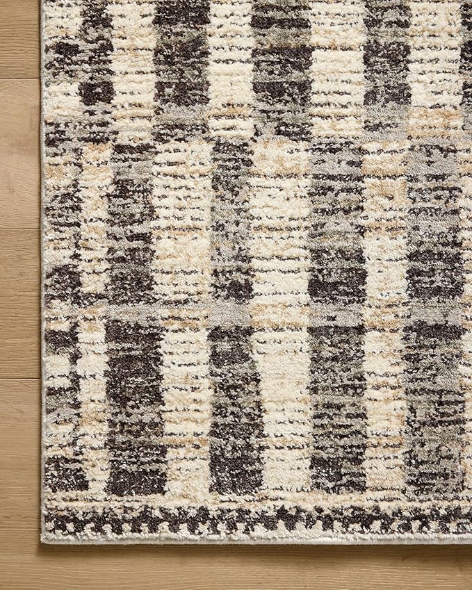Loloi Jeremiah Brent Bleecker Collection BLE-03 Beige/Stone 4'-0" x 6'-0" Accent Rug