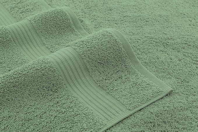 American Veteran Towel, Hand Towels for Bathroom Set of 4, 100% Cotton Turkish Hand Towel Sets, Soft Hand Face Towels, Sage Green Hand Towels