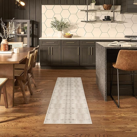 Nourison Home Nordic Ivory Multicolor 2' x 6' Area Rug - Easy Clean, Non Shedding, Bed Room, Living Room, Dining Room, Kitchen (6' Runner)