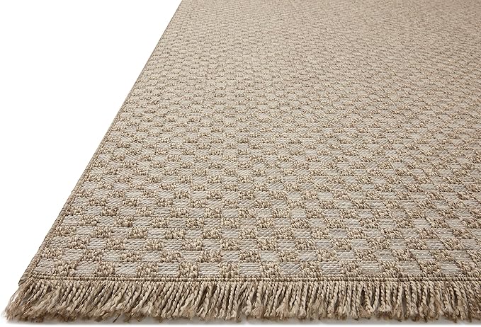 Loloi Dawn Collection Indoor/Outdoor DAW-02 Tan 6'-4" x 9'-2" Area Rug