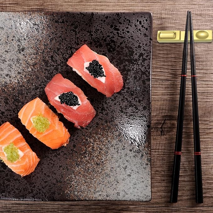 uxcell 2pcs Chopstick Rest, 304 Stainless Steel Chopsticks Holder 4.13" x 0.78" x 0.51", Household Tableware Kitchen Tools for Spoon Fork Teaspoon Dining Tool Rest, Iridescent