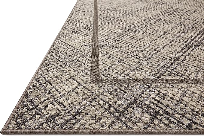 Loloi Rainier Collection RAI-10 Ivory/Charcoal 9'-2" x 12'-2" Area Rug