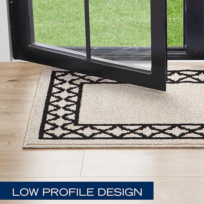 Nautica – Runner Rug | Indoor Runners for Hallways and Entry Rugs| Non-Slip and Non-Skid Entry and Kitchen Door Mat| Machine Washable Entryway Carpet Rugs | 2'2" x 8'| Trellis Natural Twist