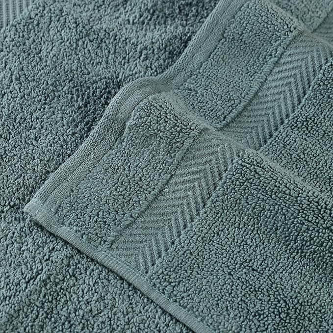 Superior Zero Twist 100% Cotton Bath Sheet Towels, Super Soft, Fluffy and Absorbent, Premium Quality Oversized Bath Sheet Set of 2 - Jade