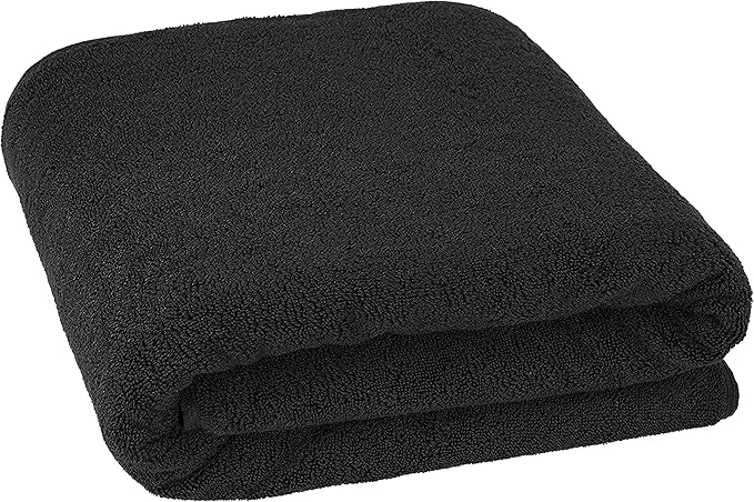 Cotton Paradise 100% Cotton 40x80 Oversized Bath Sheet, Extra Large Turkish Bath Towels for Bathroom, Black Bathsheet