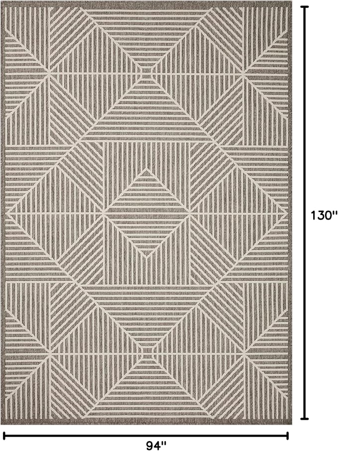 Loloi Rainier Collection RAI-03 Natural/Ivory 7'-10" x 10'-10" Area Rug