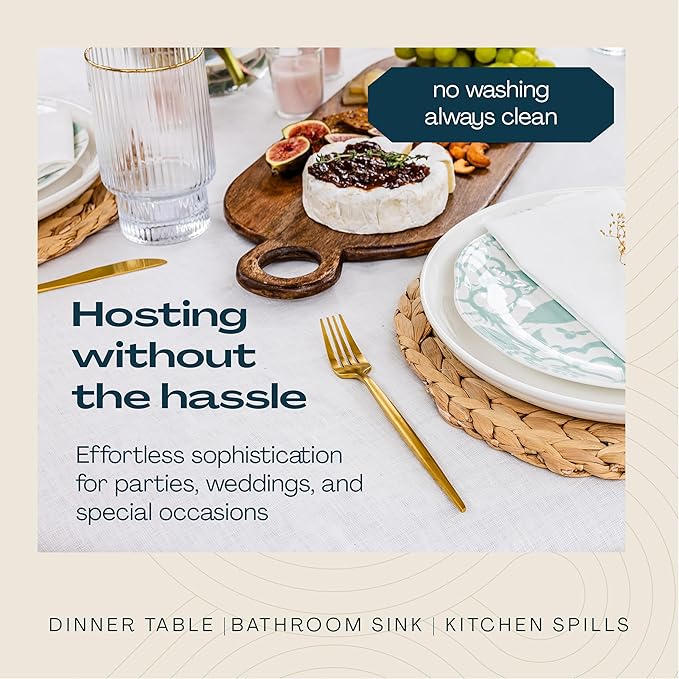 2000-Pack Disposable Guest Towel Paper Napkin - Disposable Cloth-Like Guest Towels - Soft And Absorbent Tissue Paper For Kitchen, Bathroom, Party, Wedding, Or Event