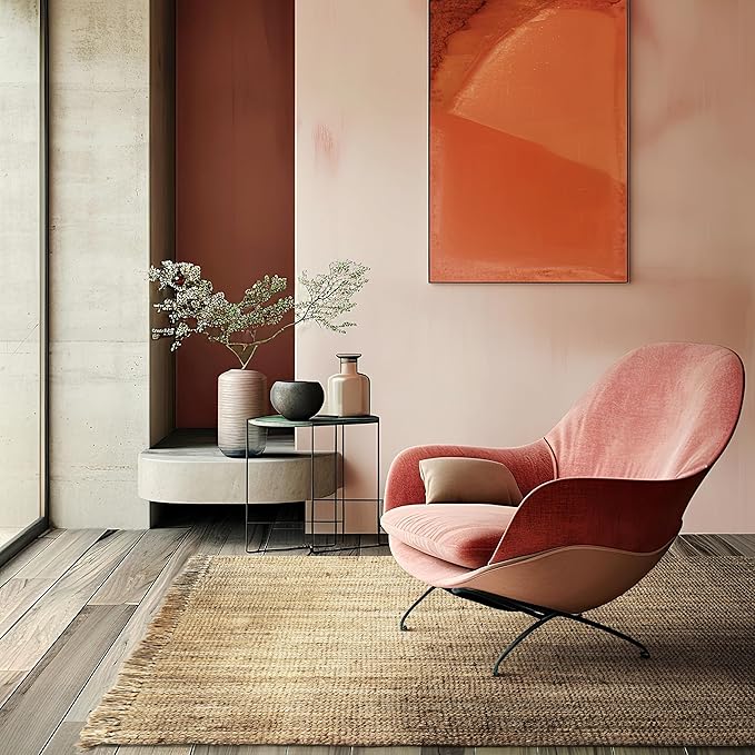 Nuloom Daniela Natural, 7'6" x 10'6", Handmade, Jute, Tassel, Soft and Textured, High Traffic, Stain Resistant, Easy Clean, Durable Area Rug for Bedroom, Living Room, Dining Space, Foyer, Entryway