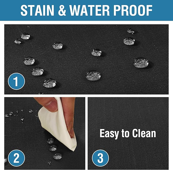 H.VERSAILTEX Linen Textured Table Cloths Round 70 Inch Premium Solid Tablecloth Spill-Proof Waterproof Table Cover for Dining Buffet Feature Extra Soft and Thick Fabric Wrinkle Free, Black