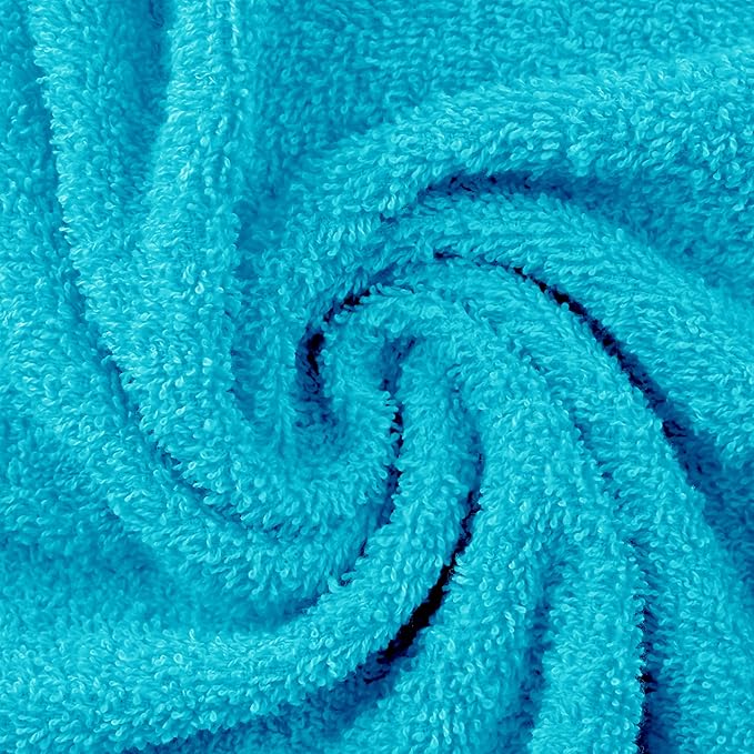 Superior Eco-Friendly Cotton 2-Piece Bath Sheet Set, Oversized Towels for Adults and Kids, Body Towels for Shower, Bath, Quick Dry, Resort, Bathroom Basics, Home, Apartment Essentials, Turquoise