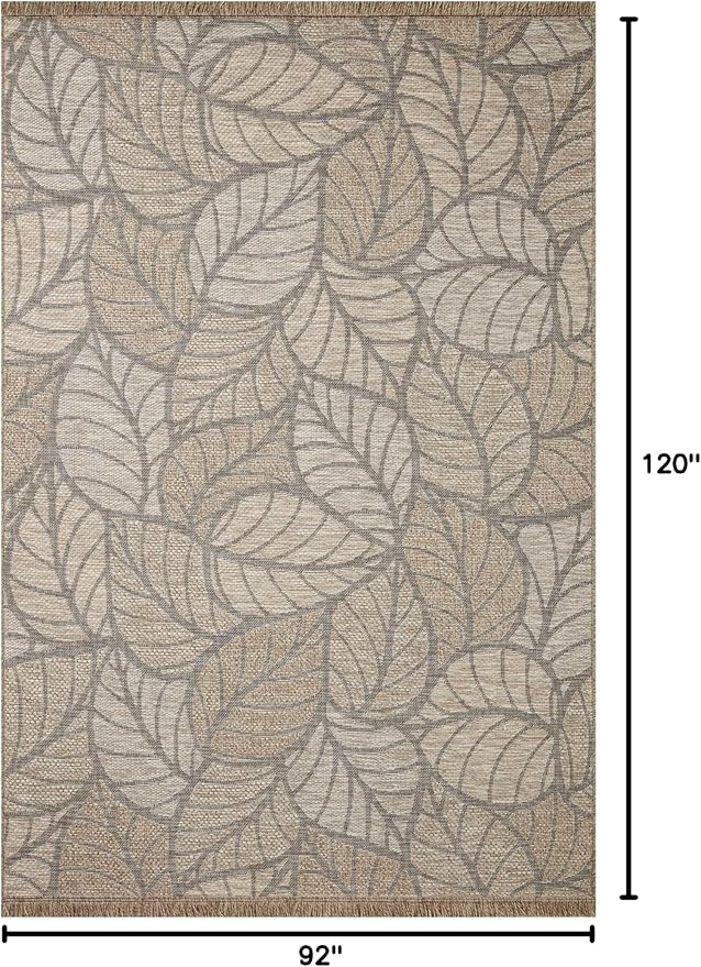 Loloi Dawn Collection Indoor/Outdoor DAW-05 Taupe 7'-8" x 10' Area Rug
