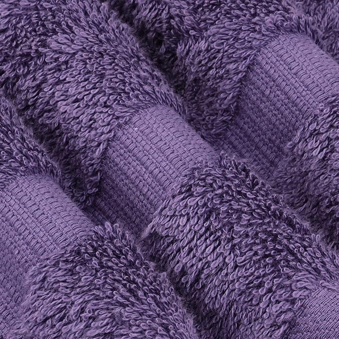 Chakir Turkish Linens 100% Cotton Premium Turkish Towels for Bathroom | 30'' x 60'' Large Bath Towels (4 Piece, Plum)